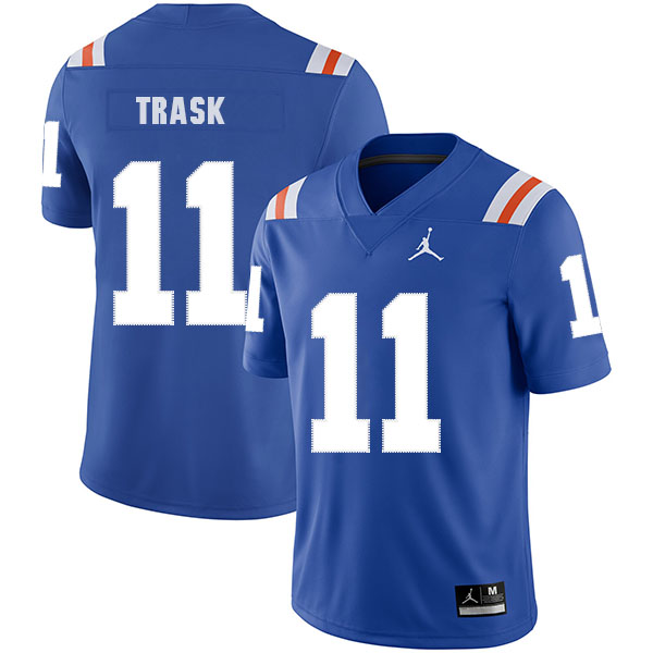 Men's None Blue 2024 moisture wicking Kyle Trask #11 match worn Jersey