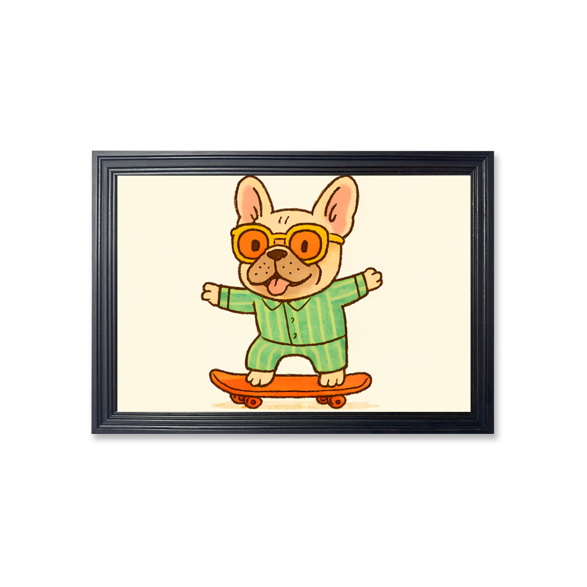 French Bulldog Hank Framed Poster • Wall Decoration Comfy Pet Product