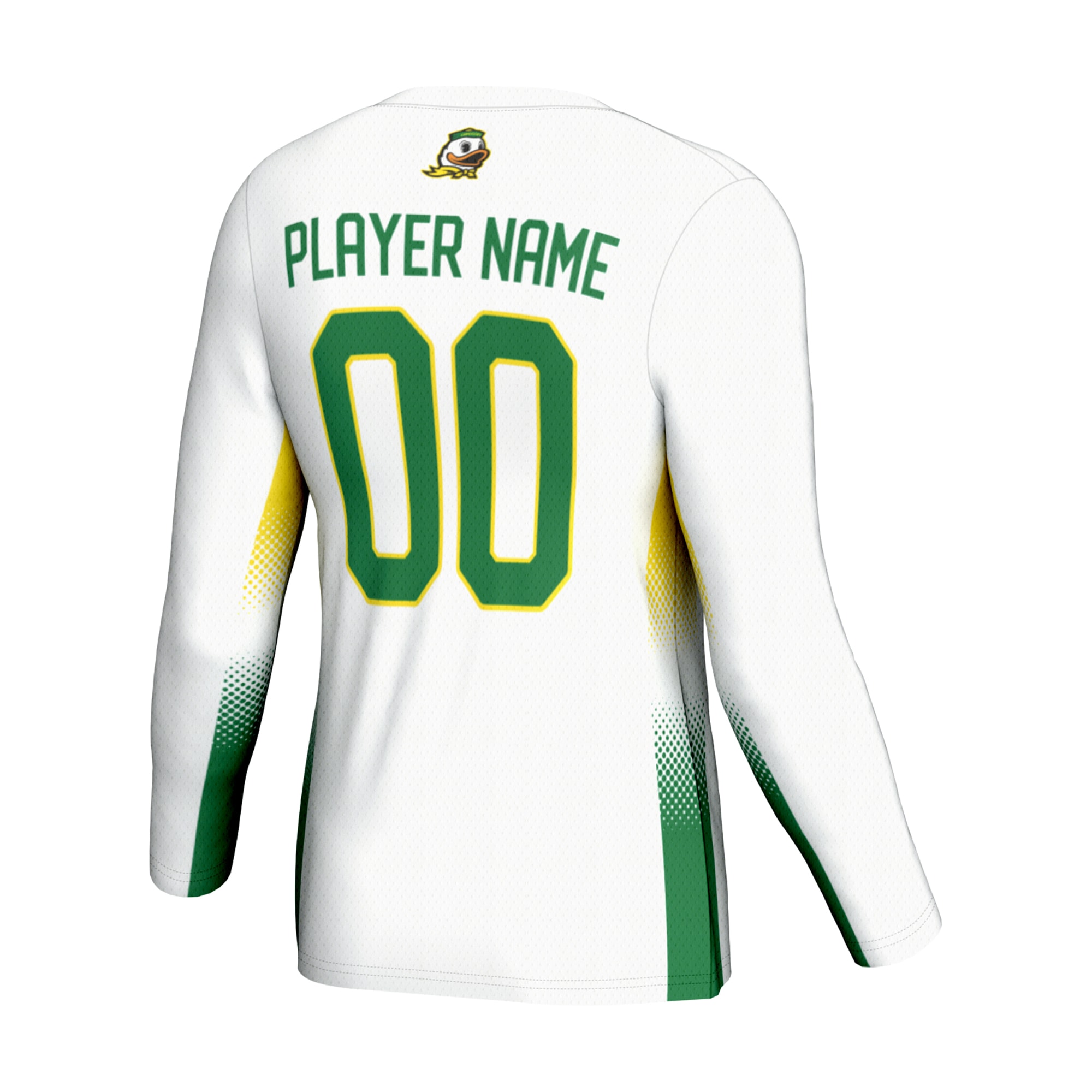 [NJP] Oregon Ducks GameDay Greats Youth NIL Lightweight Volleyball Jersey - White