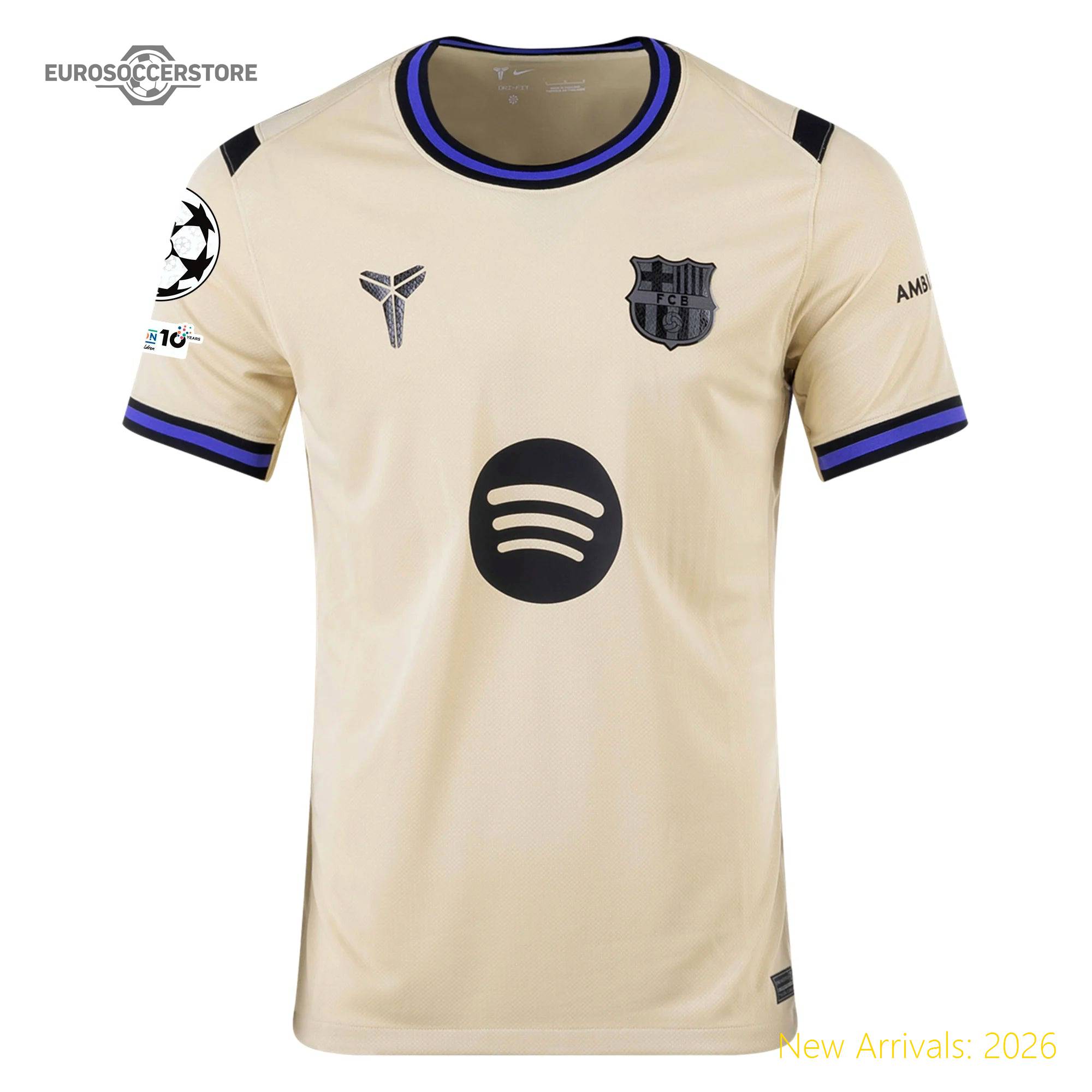 Men Bar Lamine Yamal Barcelona Away Ucl Official Away Jersey 2023
