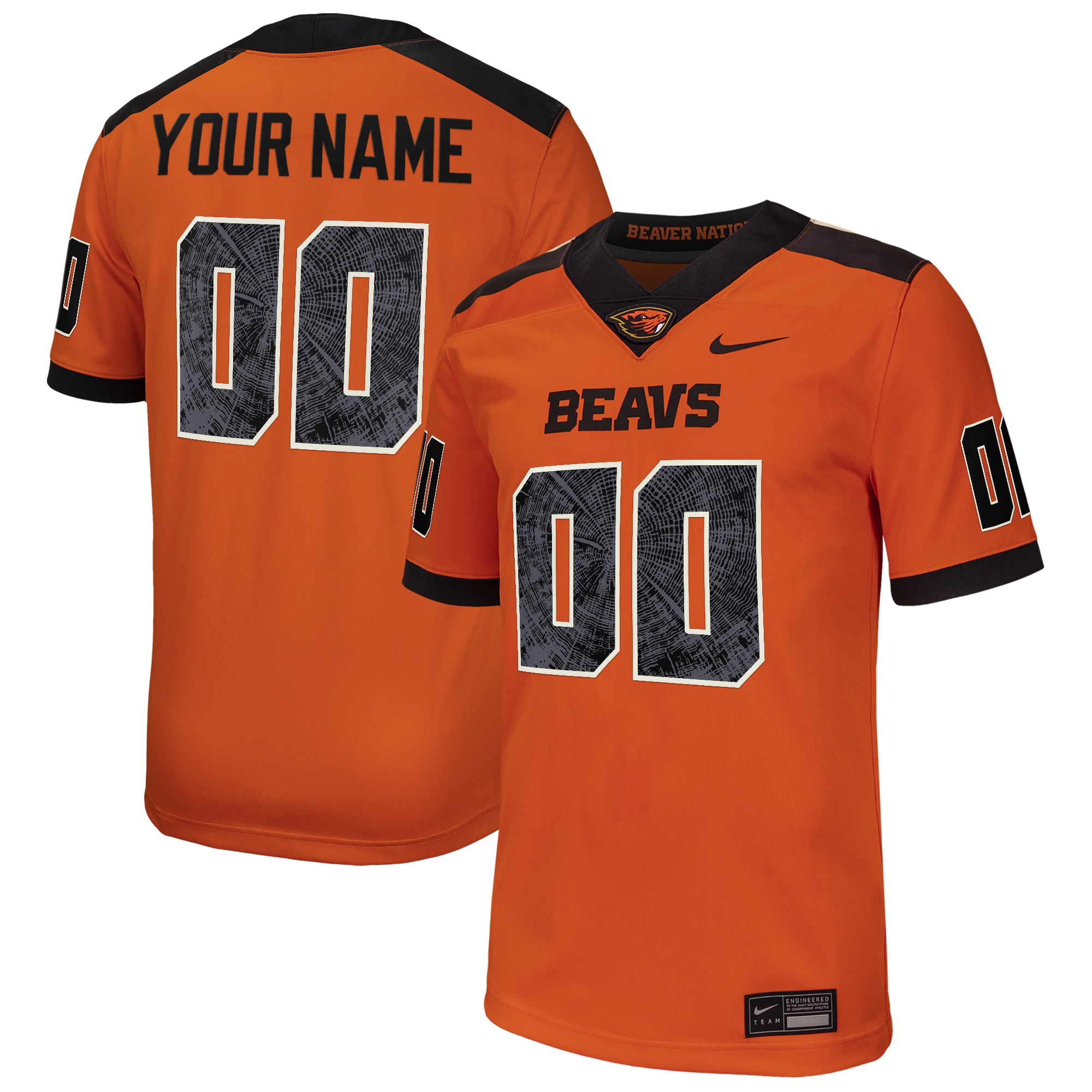 Oregon State Beavers Custom Football Game 2026/2027 Football Jersey - Orange
