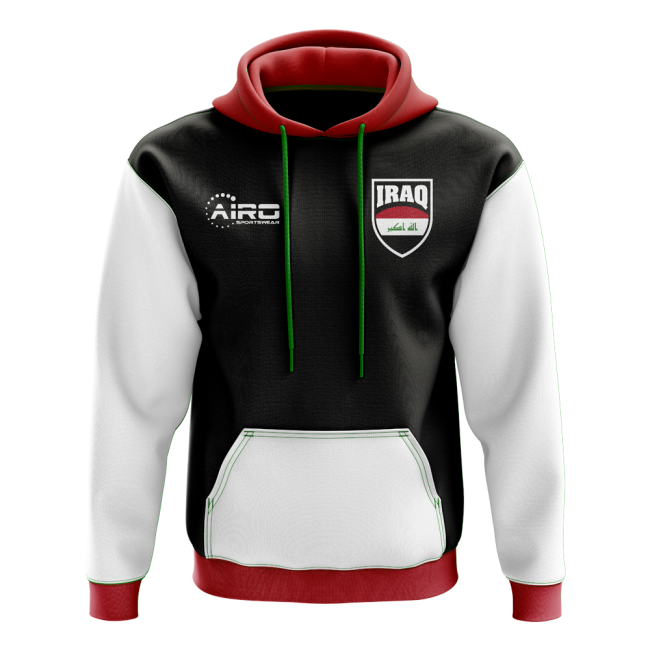 Iraq Concept Country Football Hoody (black) - Affordable