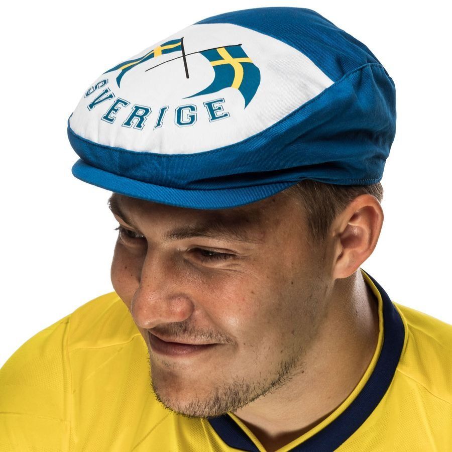 Sweden Sixpence Hat Blue/pure White In Multiple Adult Sizes