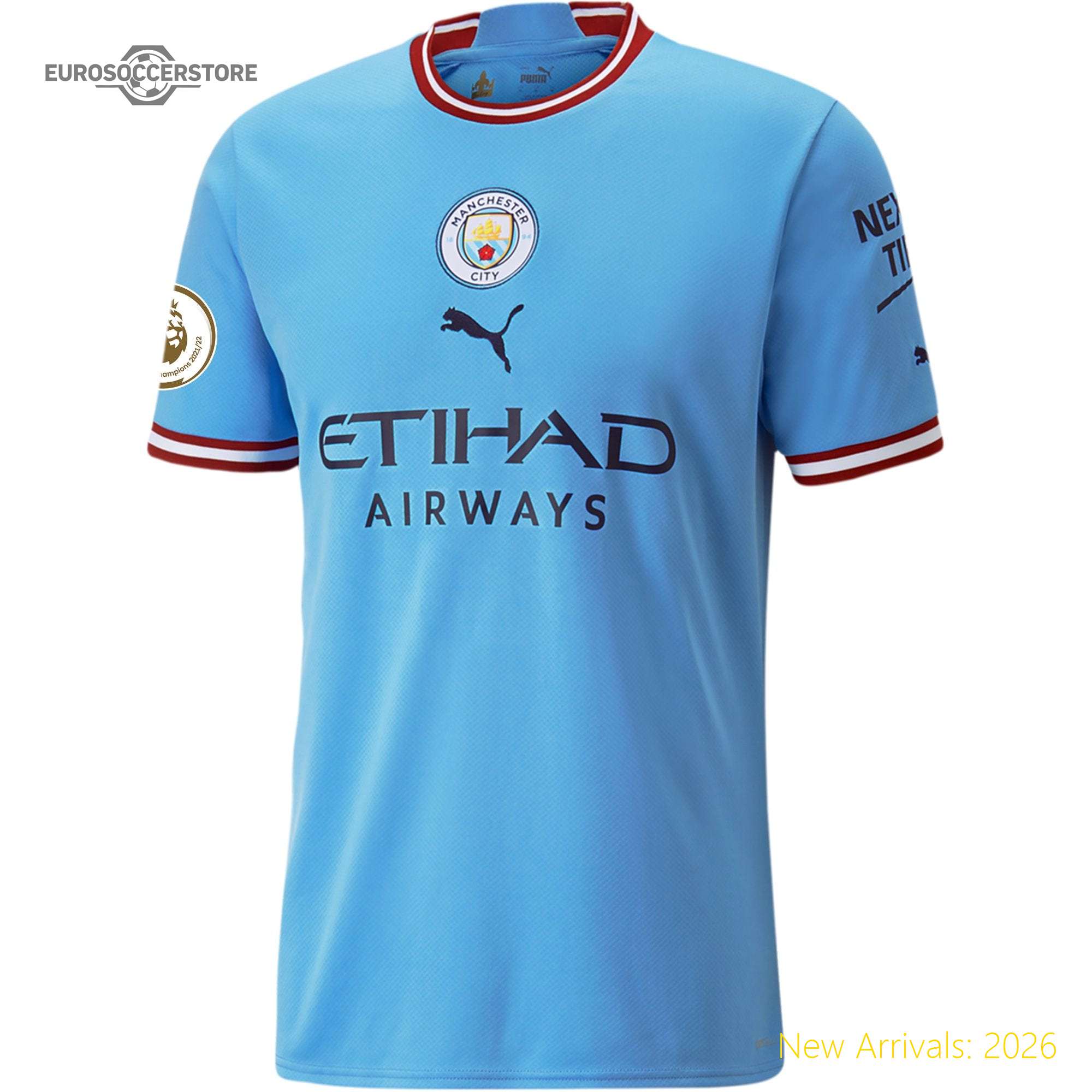 Iconic Design Kids High-quality Mci Football Star Home Jersey 2023