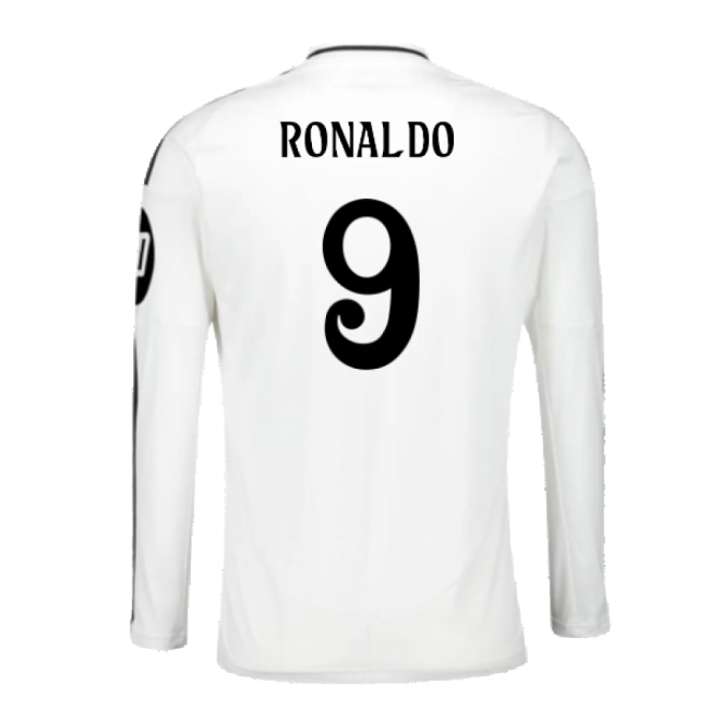 Authentic 2024-2025 Real Madrid Home With Retro Design - Champions