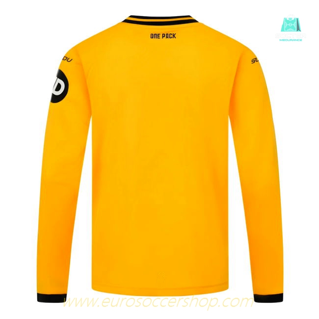 2024-2025 Wolves Long Sleeve Home Shirt (Kids)