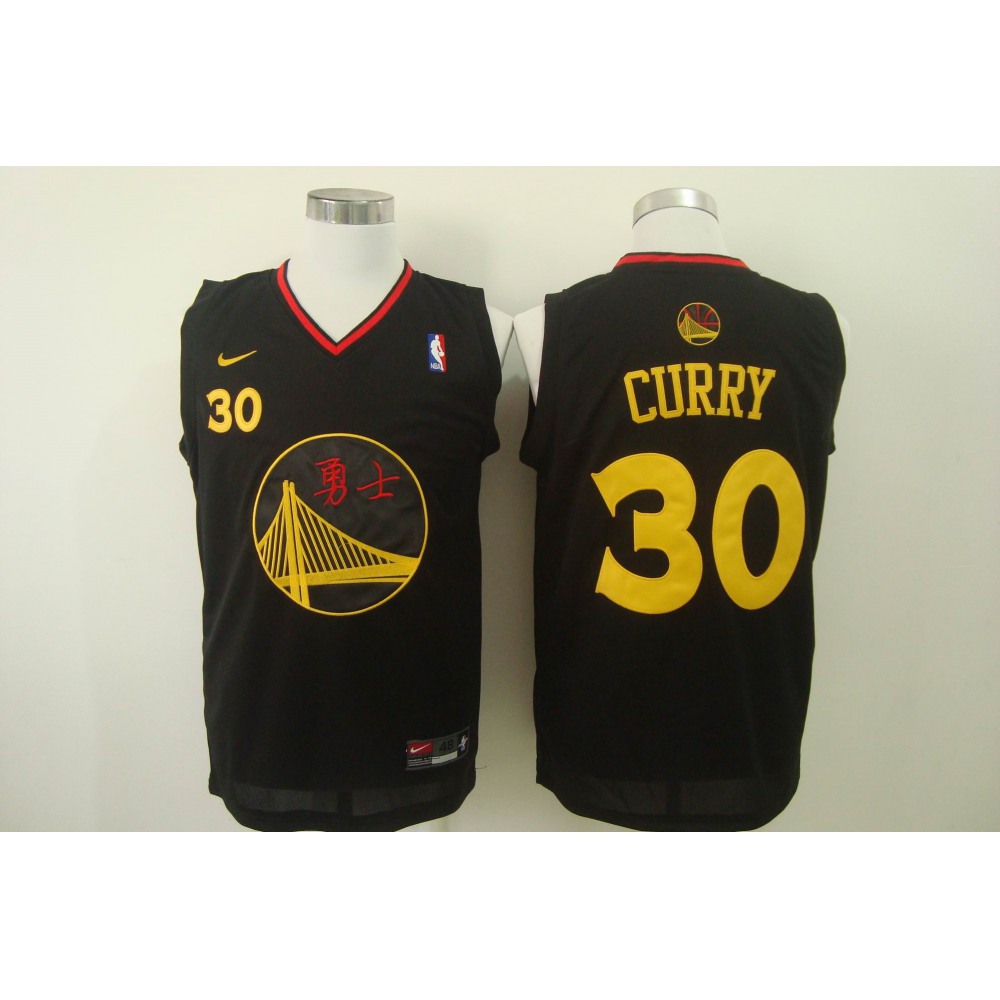 Stephen Curry30 Golden State Warriors Black Jersey - - Fan Favorite