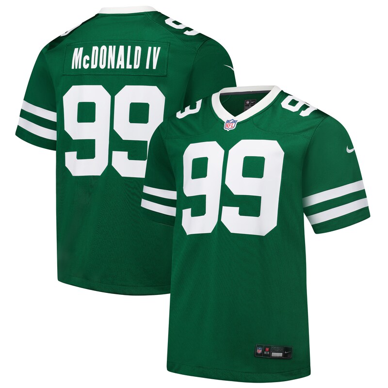 None Will McDonald IV NY Jets Modern Game-Ready Jersey Football Appare