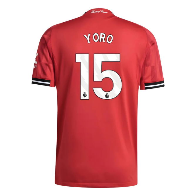 Man Utd Home Football Jersey 2025-20 Season Yoro 15 M S