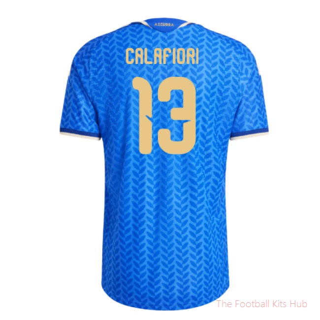 [EFS] 2026/27 Italy Authentic Home Shirt (Calafiori 13)