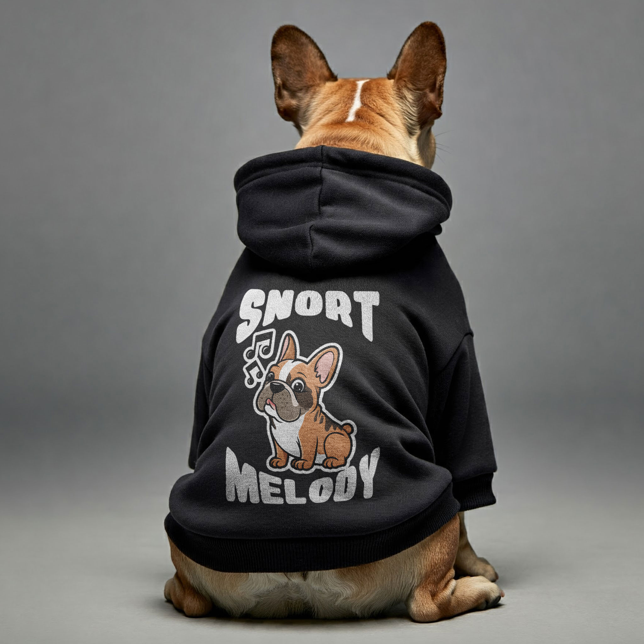 French Bulldog Snort Melody Personalized French Bulldog Hoodies With