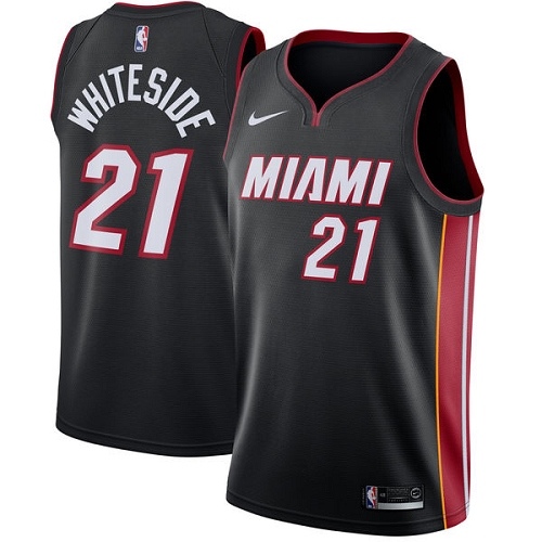 Professional MIA Hassan Whiteside #21 2024 Icon Swingman NBA Jersey