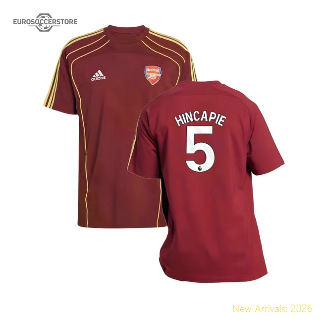 Official 2025-2026 Arsenal Ubp Tee (noble Maroon) (hincapie 5)