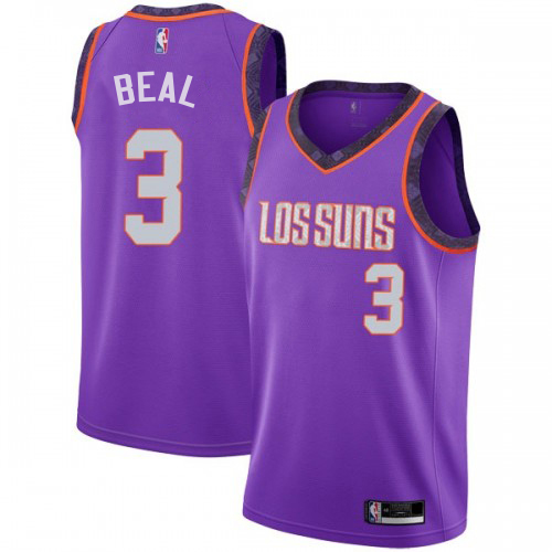 Official Suns #3 Bradley Beal 2018 City NBA Swingman Jersey Purple -