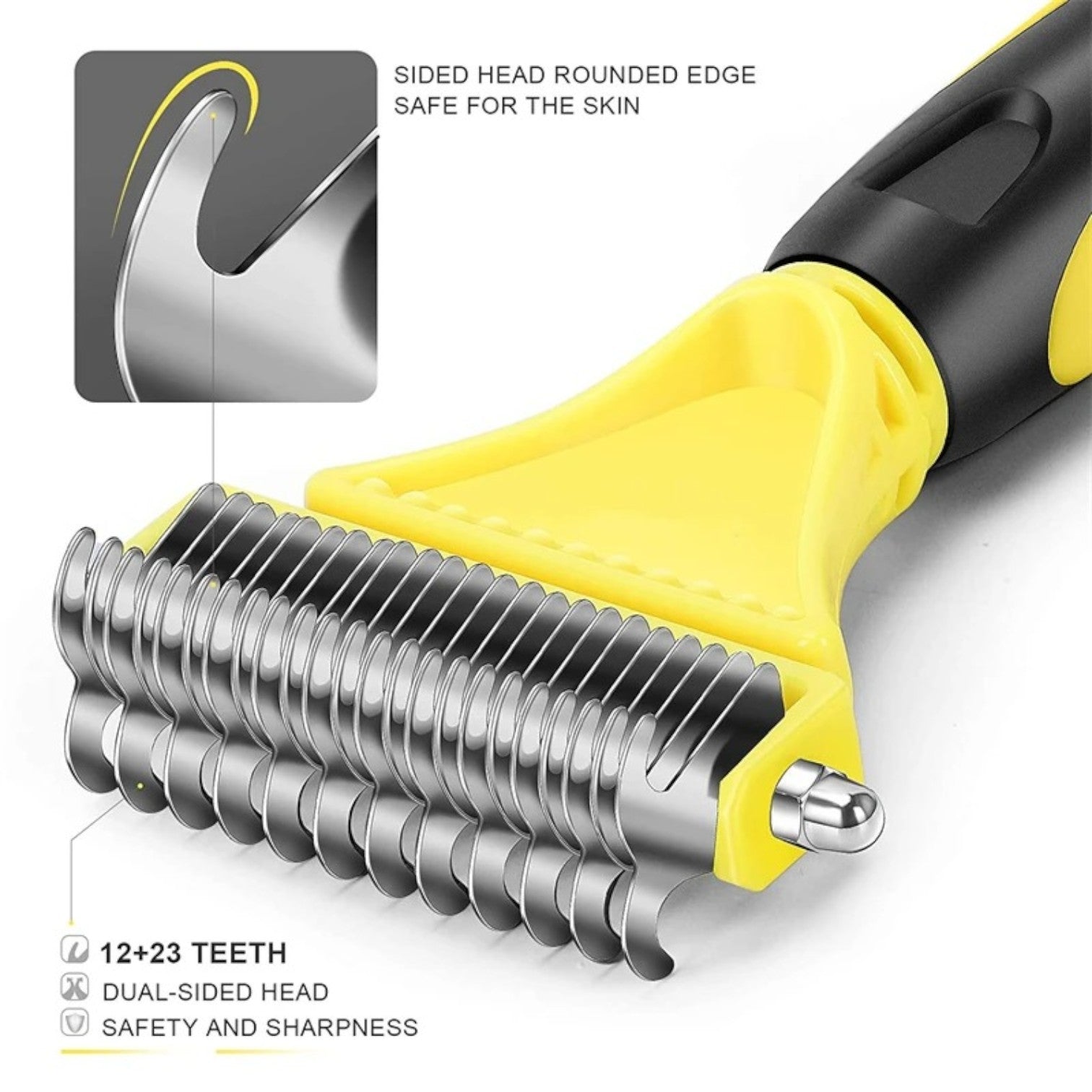 French Bulldog Combix Frenchie Grooming Brush – Stainless Steel Double