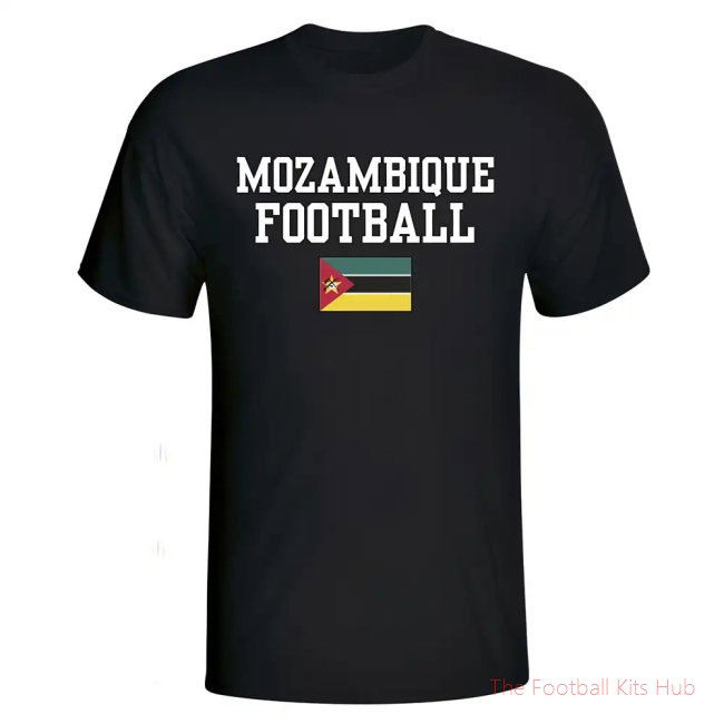 Men Mozambique Football T-Shirt - Black