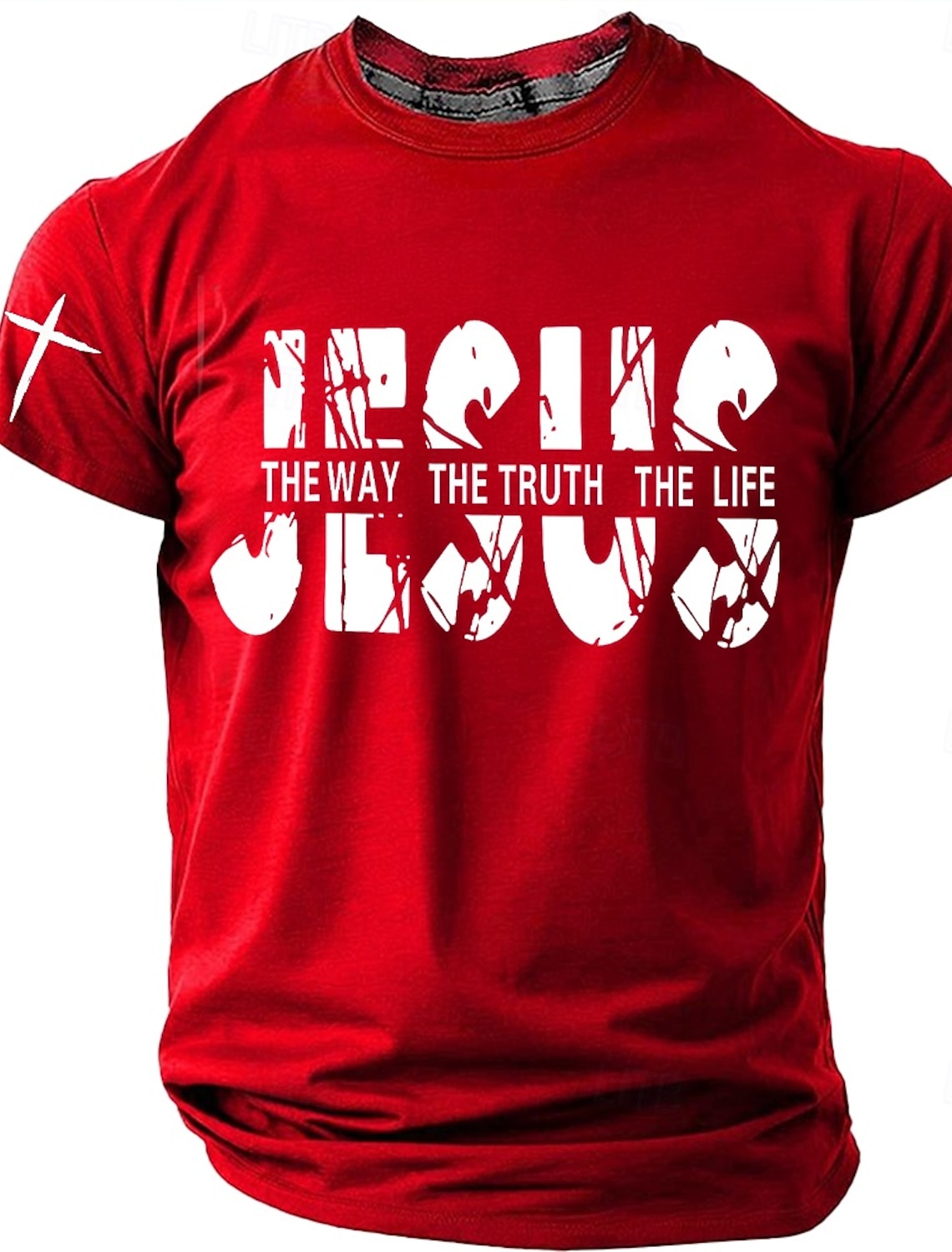 Men's Knight Templar Red Cross Sword Shield Crusader Medieval Christian Vintage Heroic Short Sleeve T-Shirt All Over Print Casual Fit Streetwear Daily Wear Designer Clothing Apparel S M L XL XXL XXXL