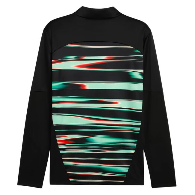 2025-2026 Portugal Prematch 1/4 Zip Top (Black)