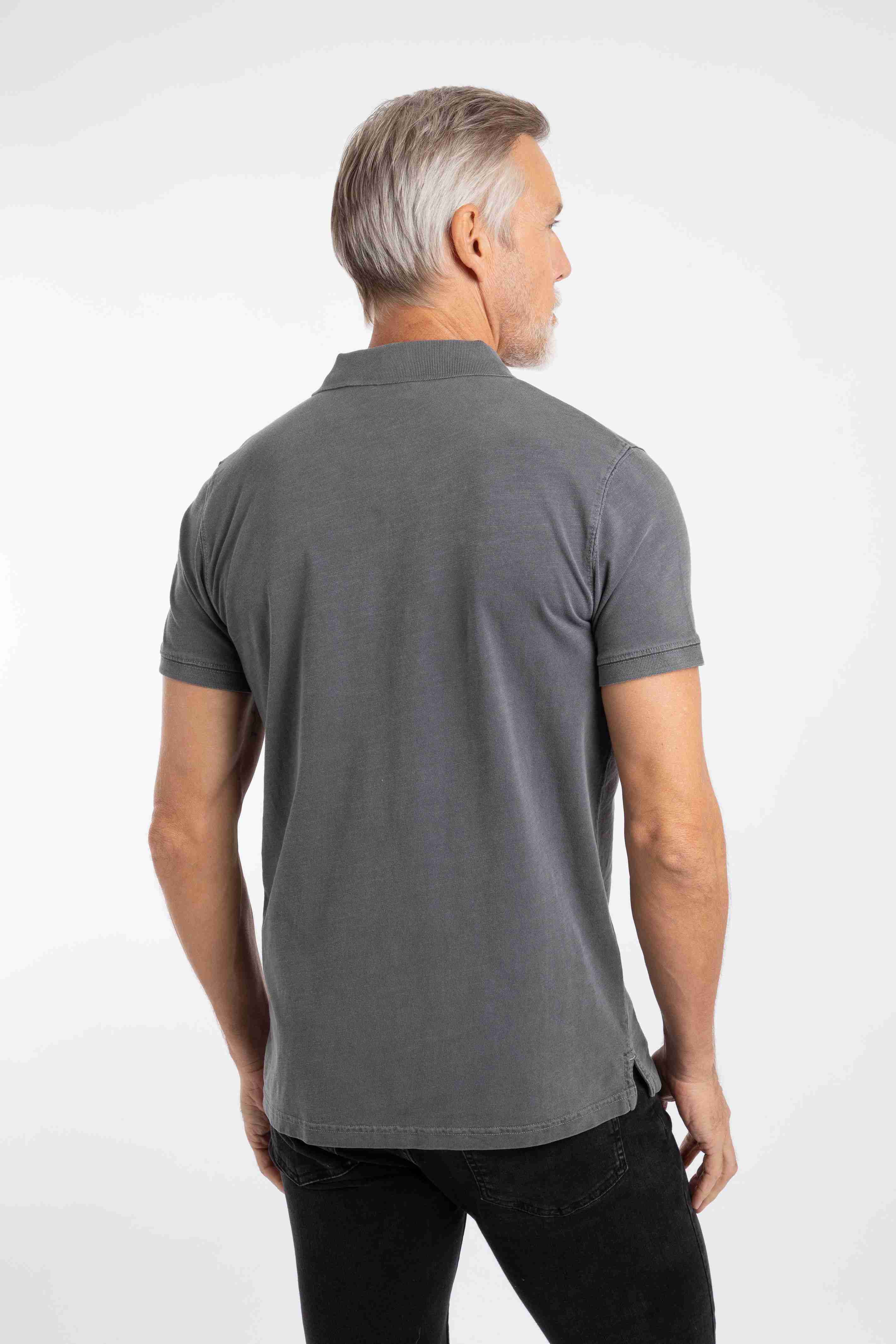 Indy Slub Polo Shirt Coal
