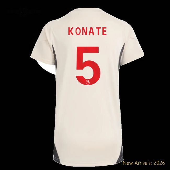 Stylish Womens Liverpool Konate Jersey 2025-2026 Soft-touch