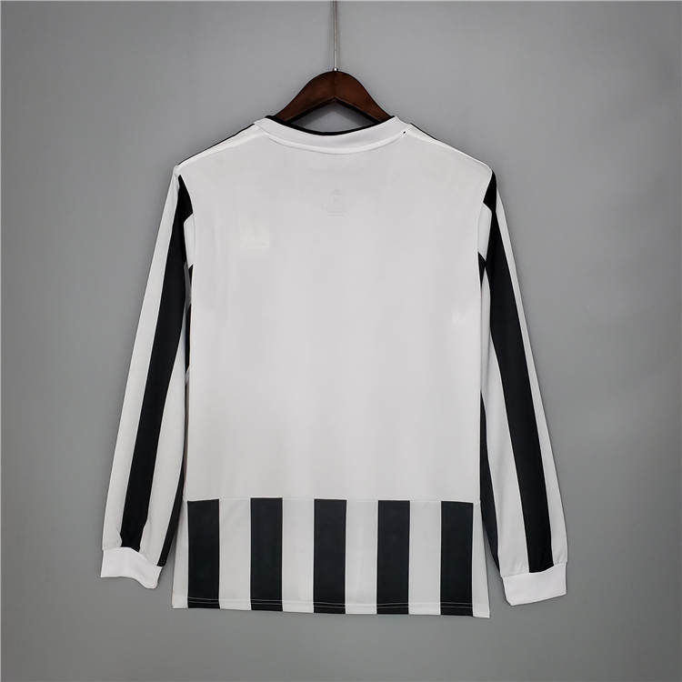 Authentic Juventus 21-22 Home WhiteBlack Soccer Jersey Long Sleeve