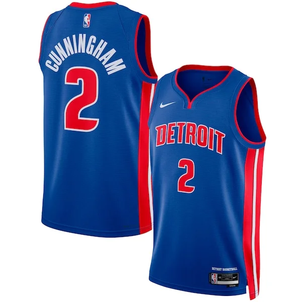 Cade Cunningham DET Swingman Jersey - stylish authentic - Blue