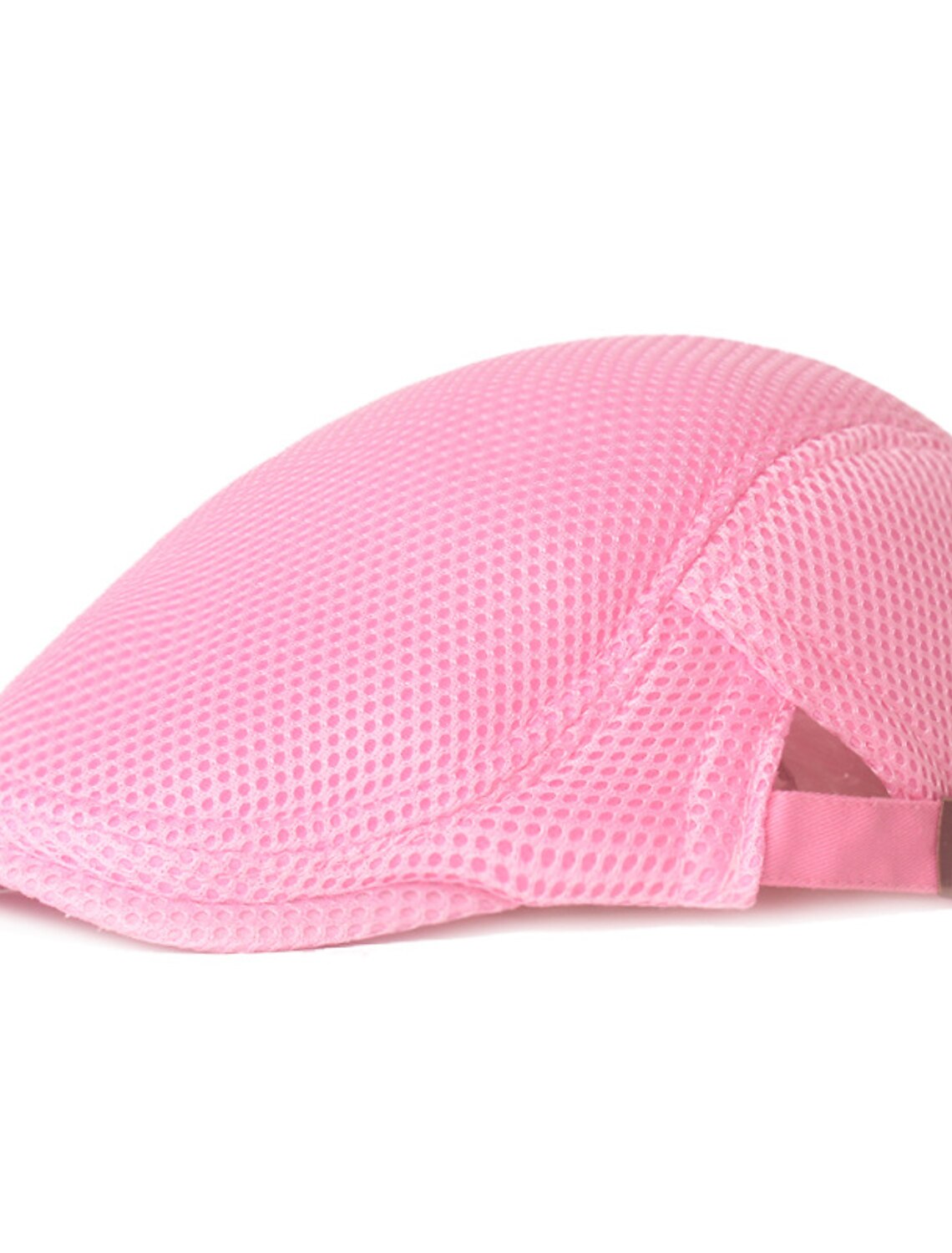 Men's Flat Cap Black White Polyester Mesh Streetwear Stylish 1920s