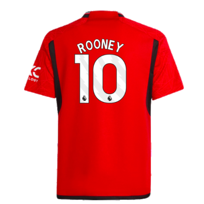 2023-20 Man Utd Home Soccer Shirt Rooney #10 M S Kids
