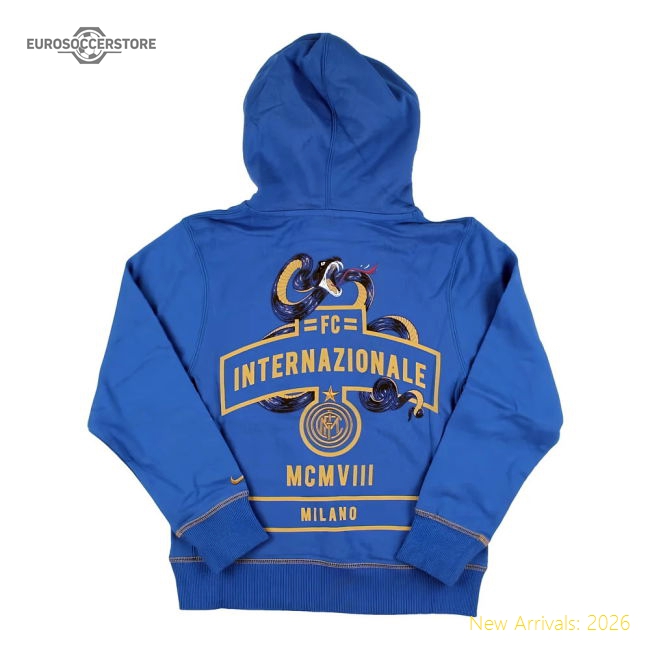 2011-2012 Inter Milan Core Hoody (blue) - Kids - Reasonable Price