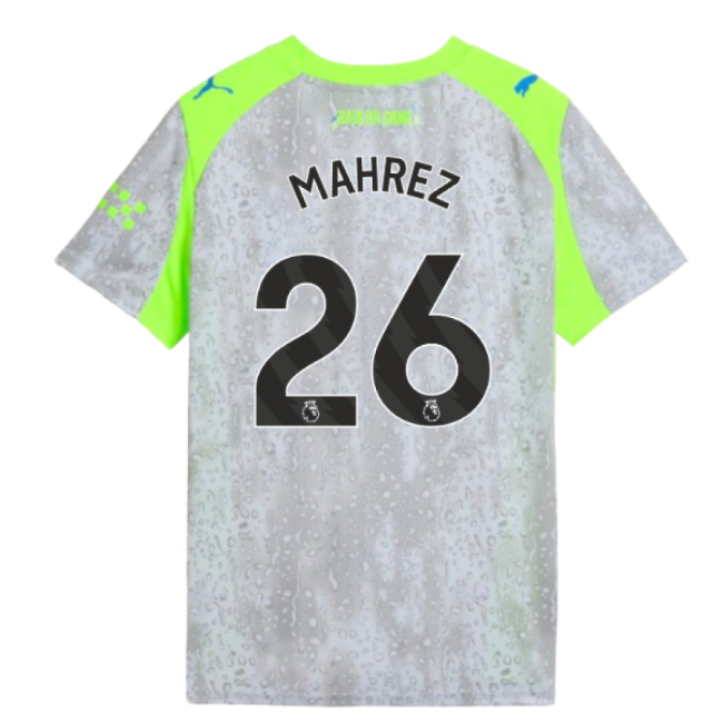 Premium 2025-2026 Man City Third Choice Shirt Kids Mahrez 26