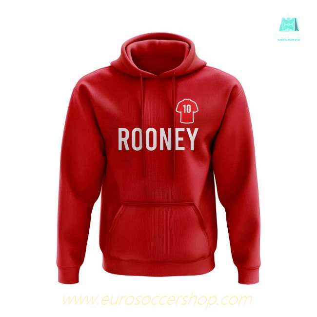 Wayne Rooney Man United Number Hoody (Red)