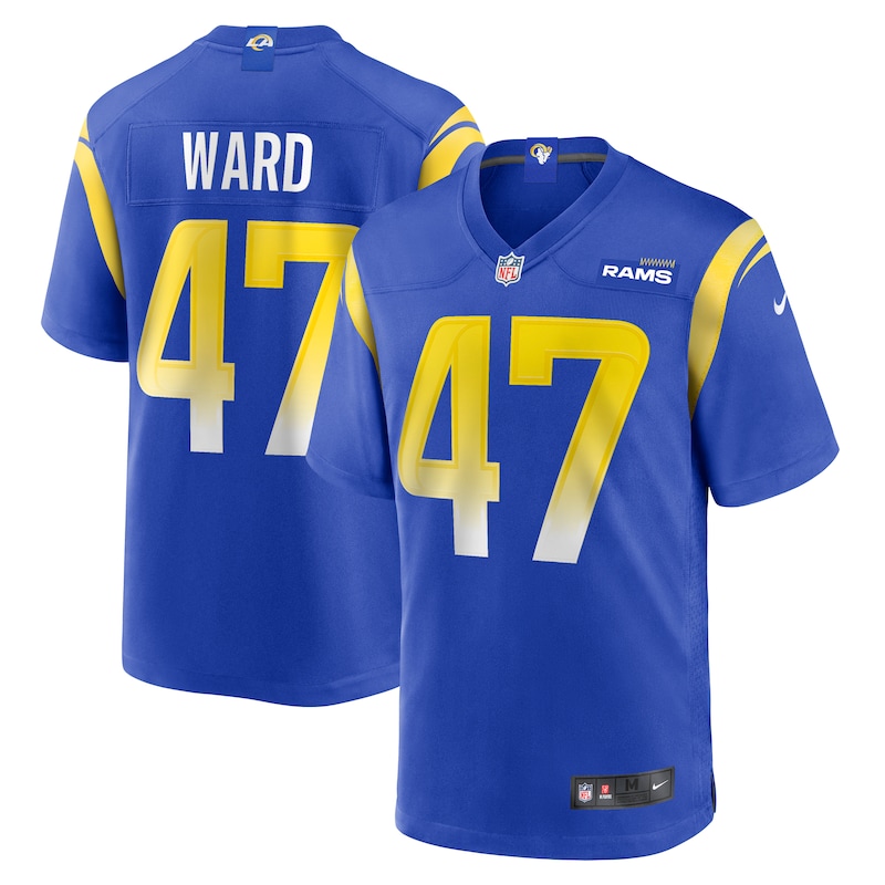 None Alex Ward LA Rams Modern Officially Licensed Jersey for NFL Fans