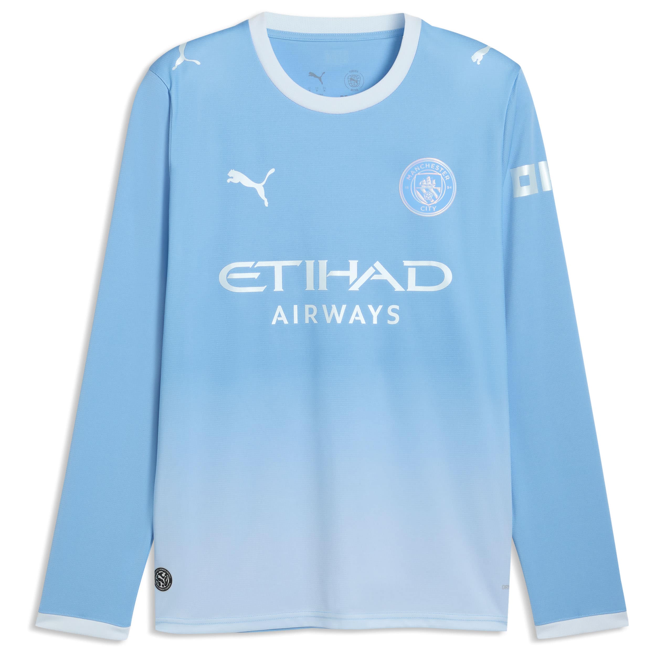 [SJH] Manchester City 2026/27 Home Replica Long Sleeve Jersey - Light Blue