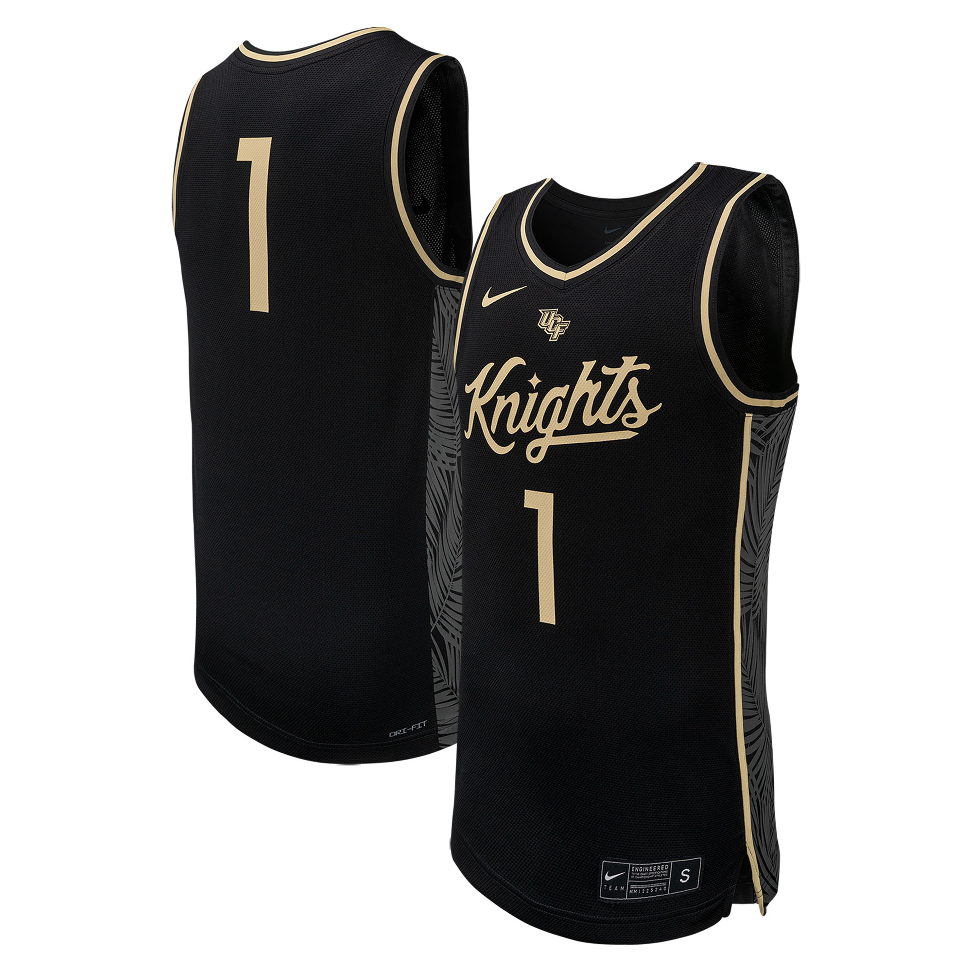 [DDG] UCF Knights Replica Basketball Jersey - Black