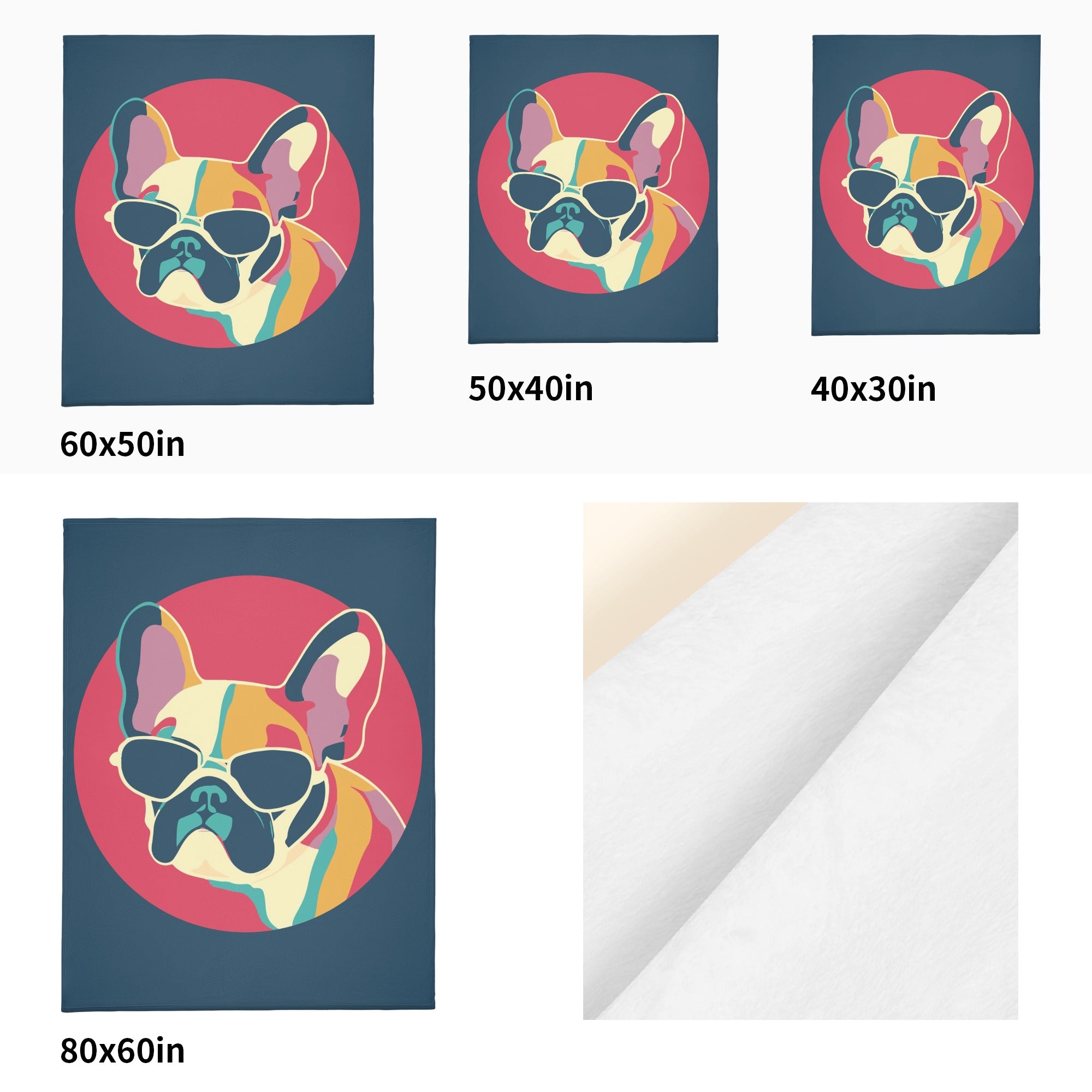 Non-slip Frenchie Oliver - Breed-specific Blanket Winter Wear