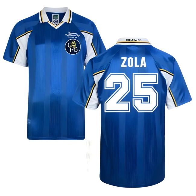 2022-22 Chelsea Home Football Shirt Score Draw Chelsea Name Number ...
