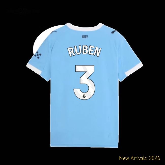 Manchester City 2024-25 Home Fan Version For Kids (Ruben Match Day Shirt