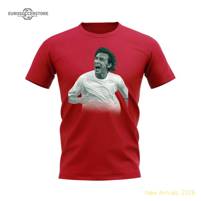 Andrea Pirlo Ac Milan Legend Fan T-shirt (red) - Match Quality