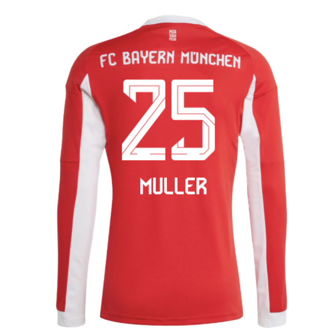 2025-2026 Bayern Authentic Home Jersey (Muller 25) | Authentic