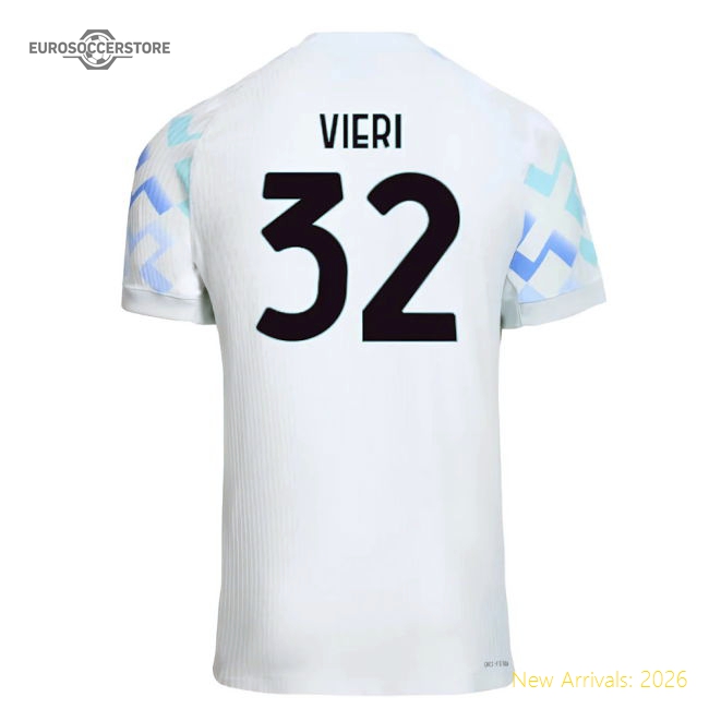 Supporter 2025-2026 Inter Milan Authentic Away Shirt (Vieri 32)