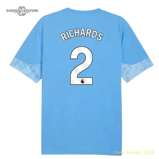 2025-2026 Man City Training Jersey (Light Blue) (Richards 2)