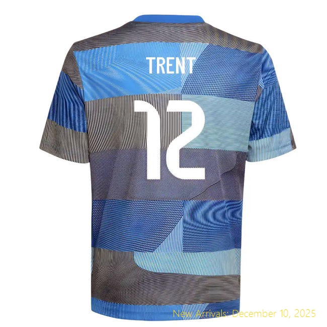 2025-2026 RM Real Madrid Pre-Match Durable Shirt (Blue) - Kids (Trent