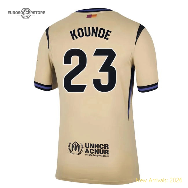 2025-2026 Barcelona Away Jersey Shirt (Kounde 23) In Multiple Sizes
