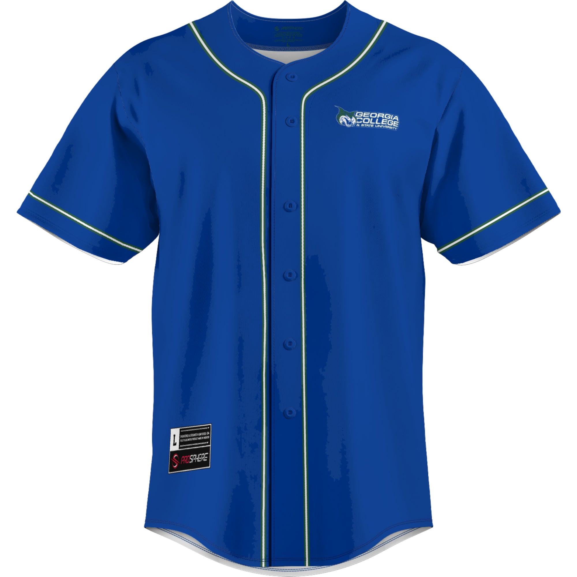 [DDG] Georgia College Bobcats GameDay Greats Youth Lightweight Baseball Jersey - Blue