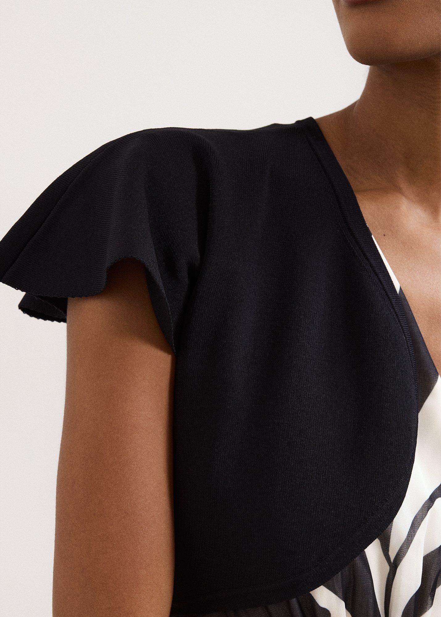 Myra Flutted Sleeve Shrug