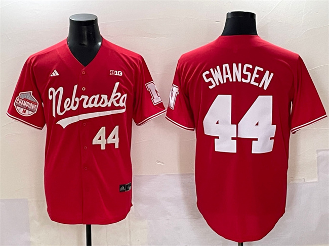 alternate jersey Men's None Gabe Swansen #44 Red 2024 Football Jersey