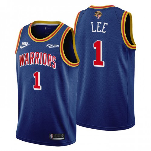 Golden State Golden State Warriors #1 Damion Lee Youth Nike Releases Classic Edition 2022 NBA Finals 75th Anniversary Jersey Blue Youth