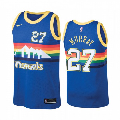Blue DEN Denver Nuggets #27 Nike Premium Jersey Game Day Wear