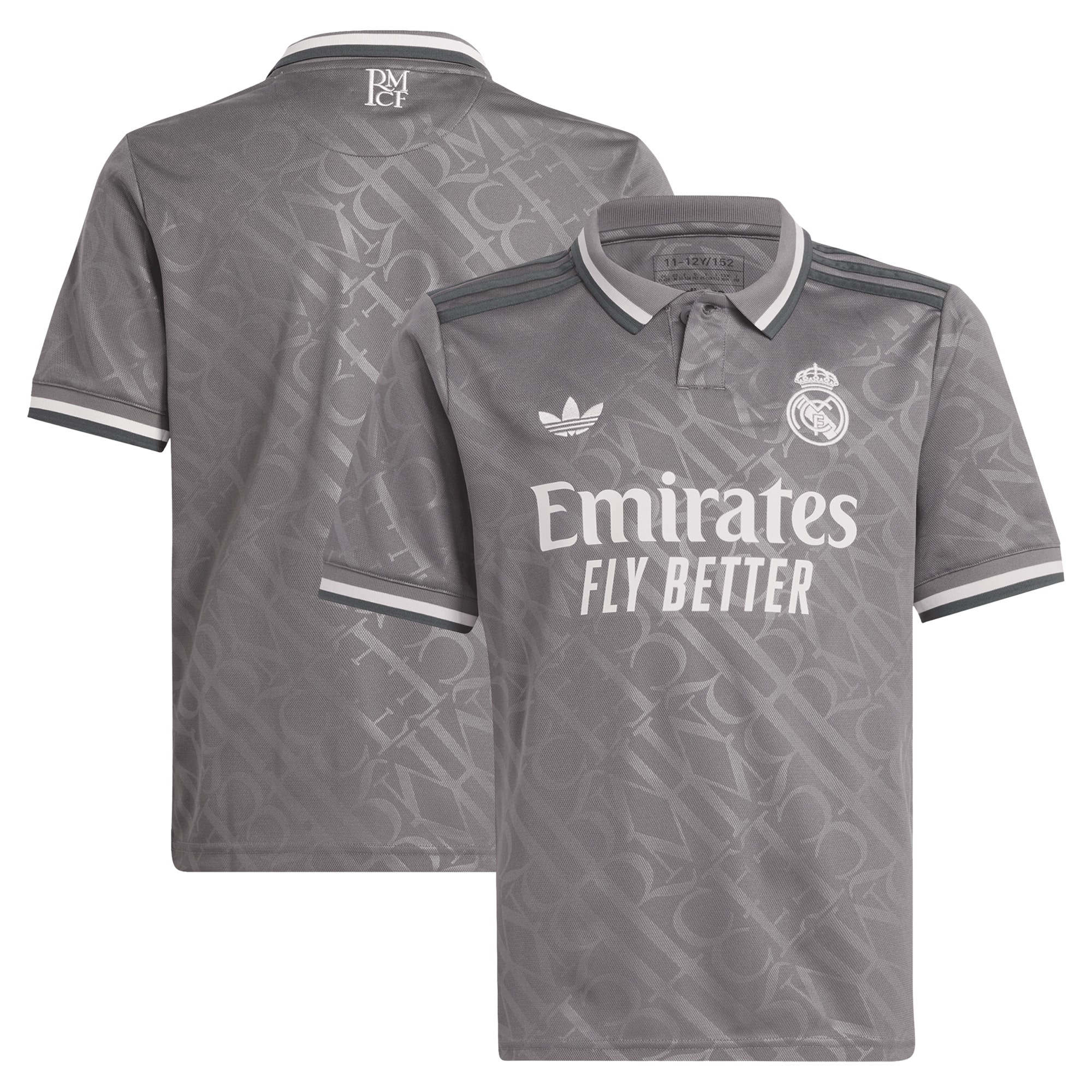 [SJH] Real Madrid Originals Youth 2024/25 Third Replica Jersey - Charcoal