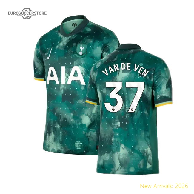 Premium 2024-2025 Tottenham Hotspur Third Shirt (van De Ven 37)